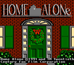 Home Alone title screenshot